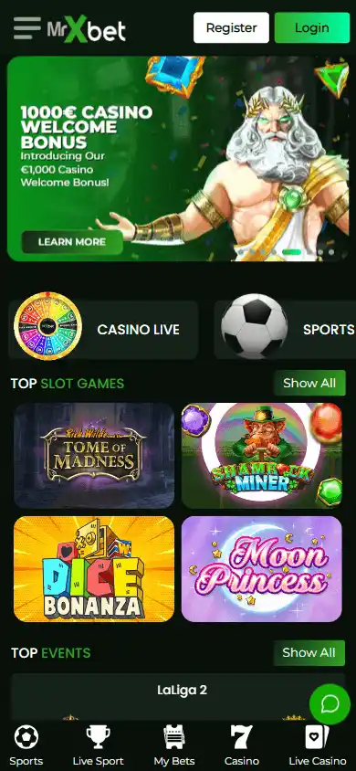 MisterXvip Casino screenshot 4