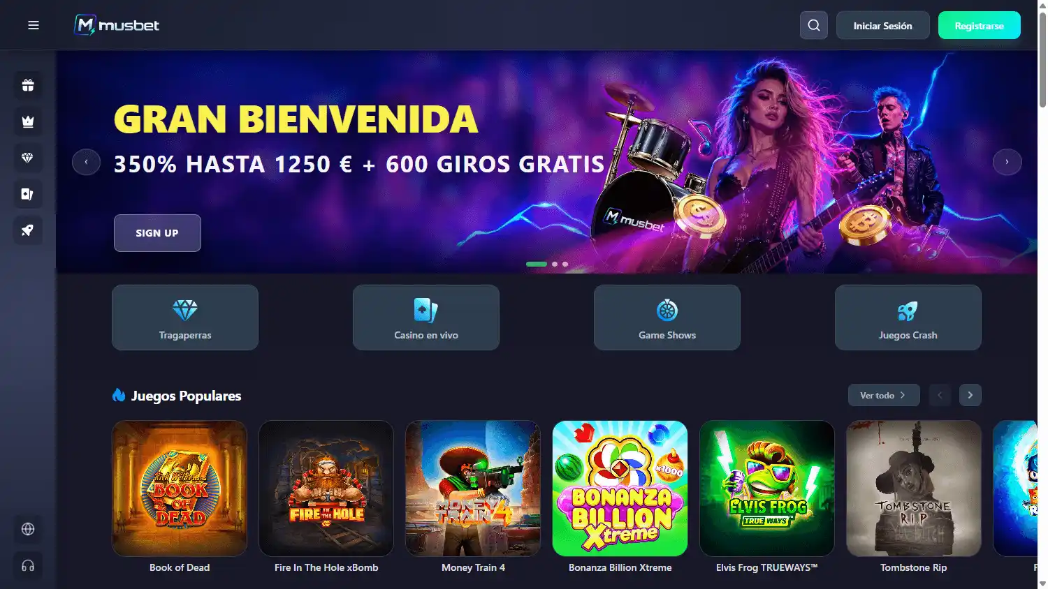 Musbet Casino screenshot 1