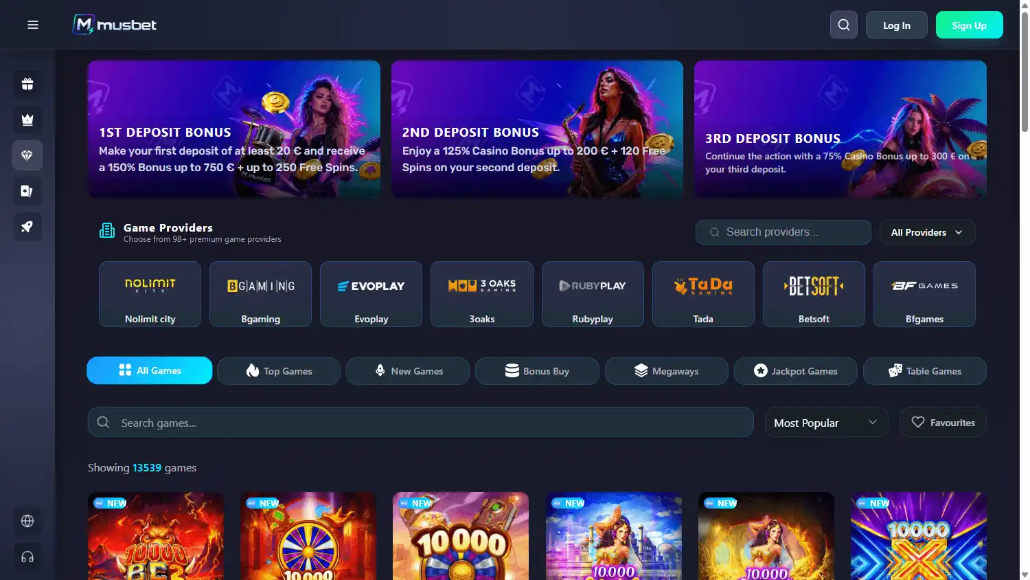 Musbet Casino screenshot 2