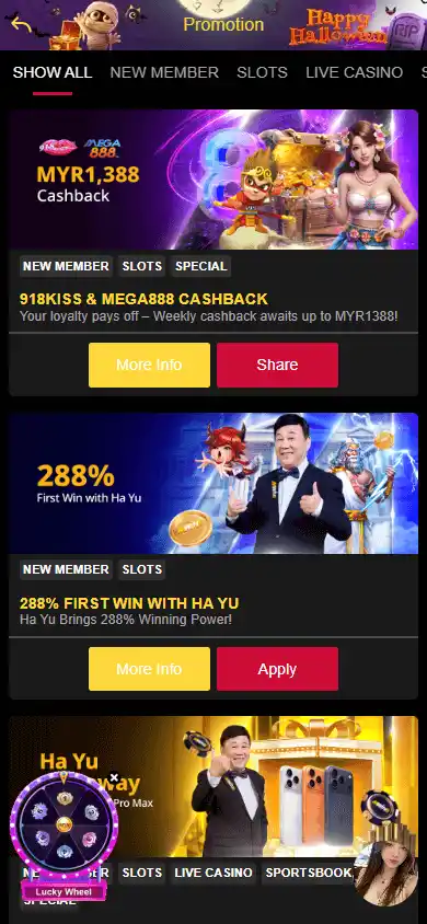 Mwin8 Casino screenshot 6