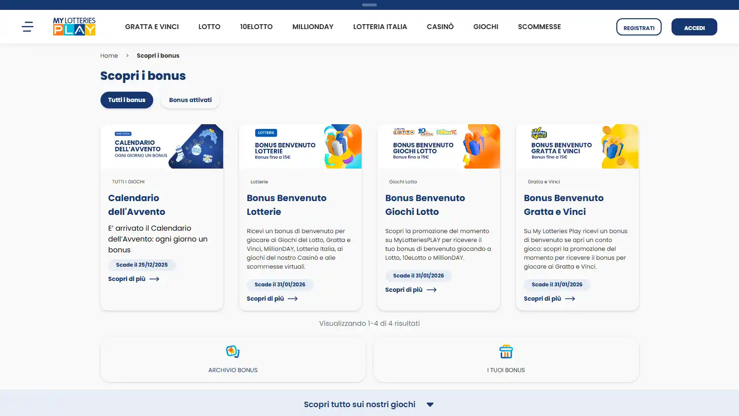 MyLotteriesPlay Casino screenshot 3