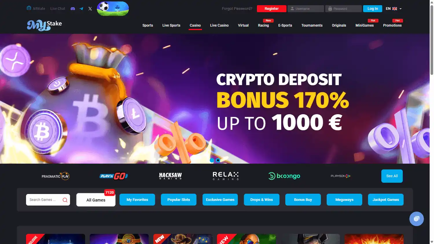 MyStake Casino screenshot 2