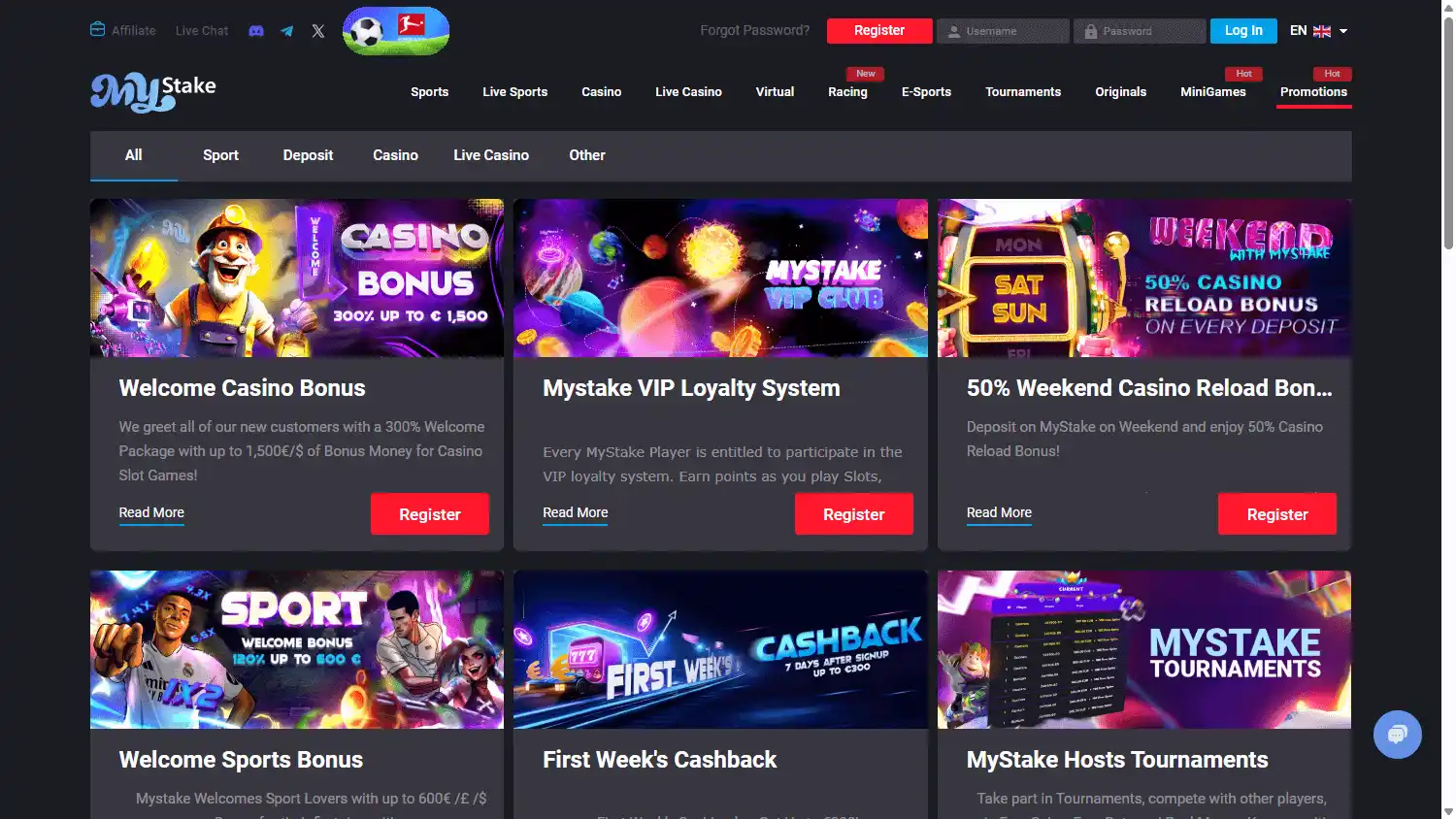 MyStake Casino screenshot 3