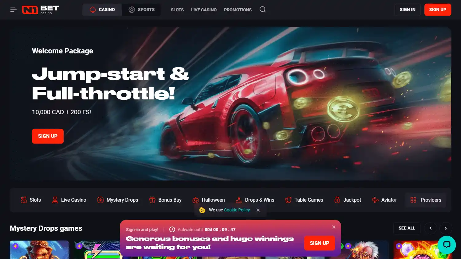 N1 Bet Casino screenshot 1