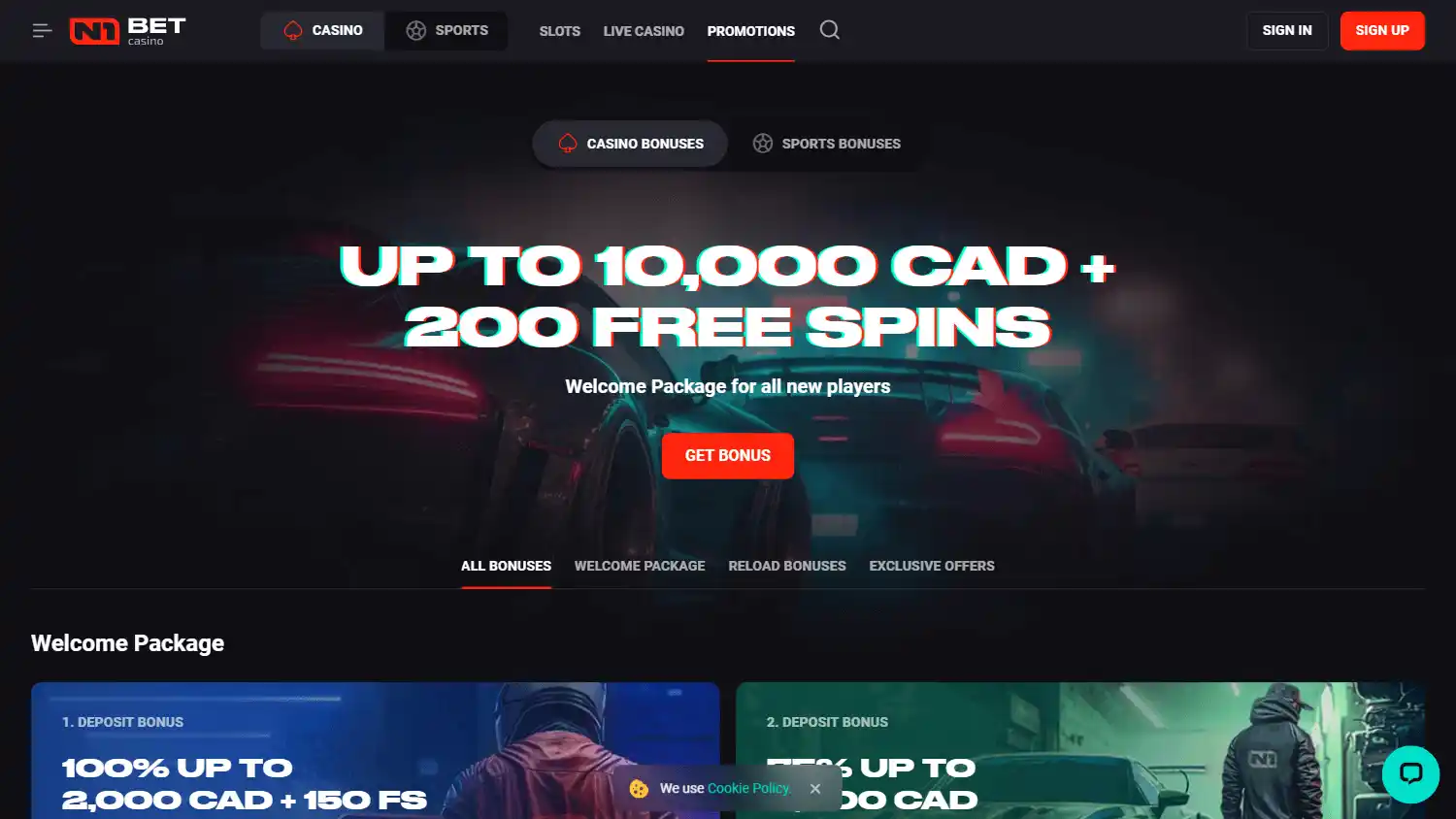 N1 Bet Casino screenshot 2