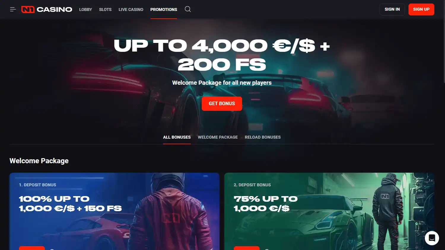 N1 Casino screenshot 3