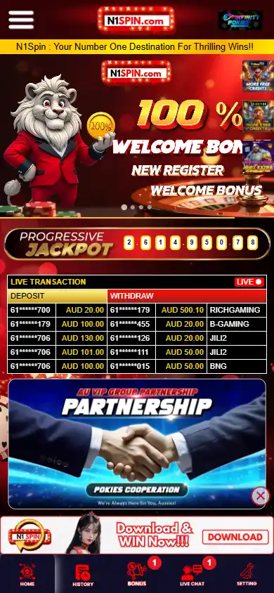 N1Spin Casino screenshot 3