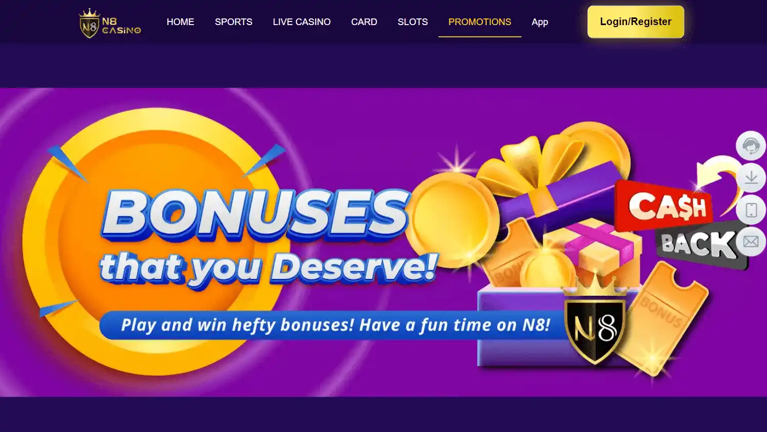 N8 Casino screenshot 4