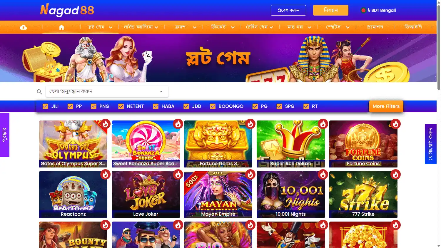 Nagad88 Casino screenshot 2