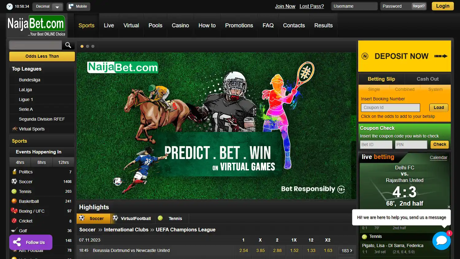 NaijaBet Casino screenshot 1