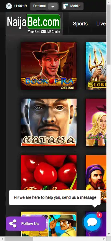 NaijaBet Casino screenshot 5