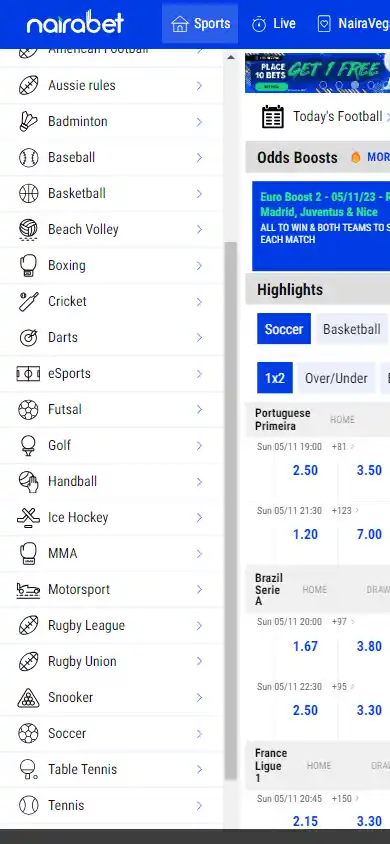 NairaBET Casino screenshot 5