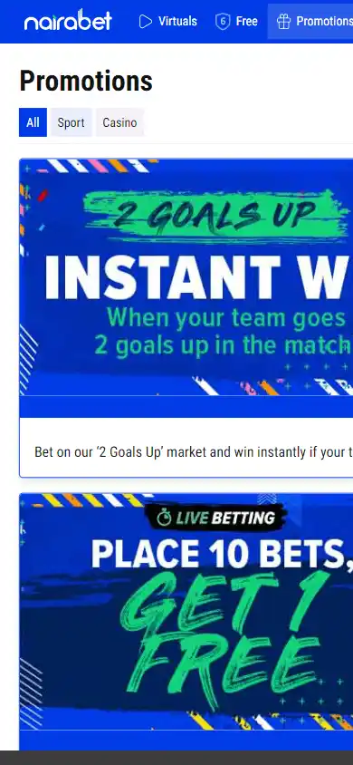 NairaBET Casino screenshot 7