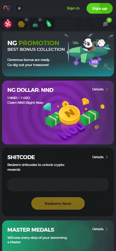 NANOGAMES.IO Casino screenshot 6