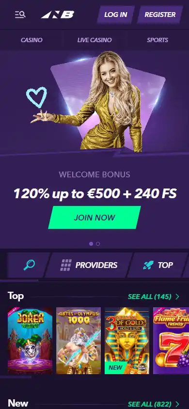 NaoBet Casino screenshot 4