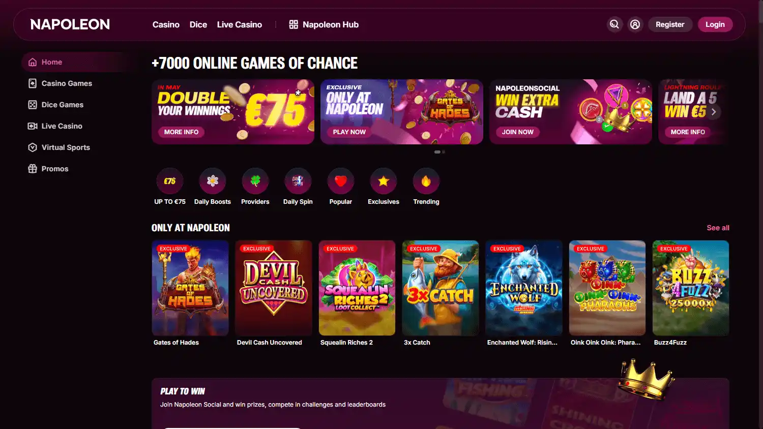 Napoleon Casino screenshot 2