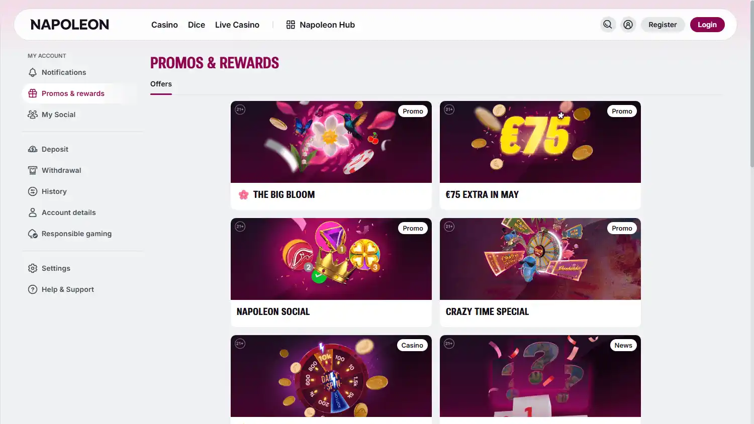 Napoleon Casino screenshot 3