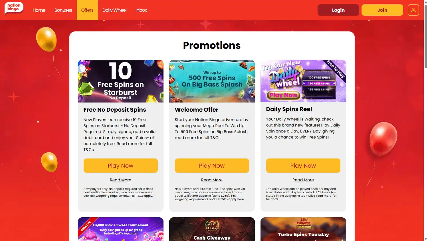 Nation Bingo Casino screenshot 3
