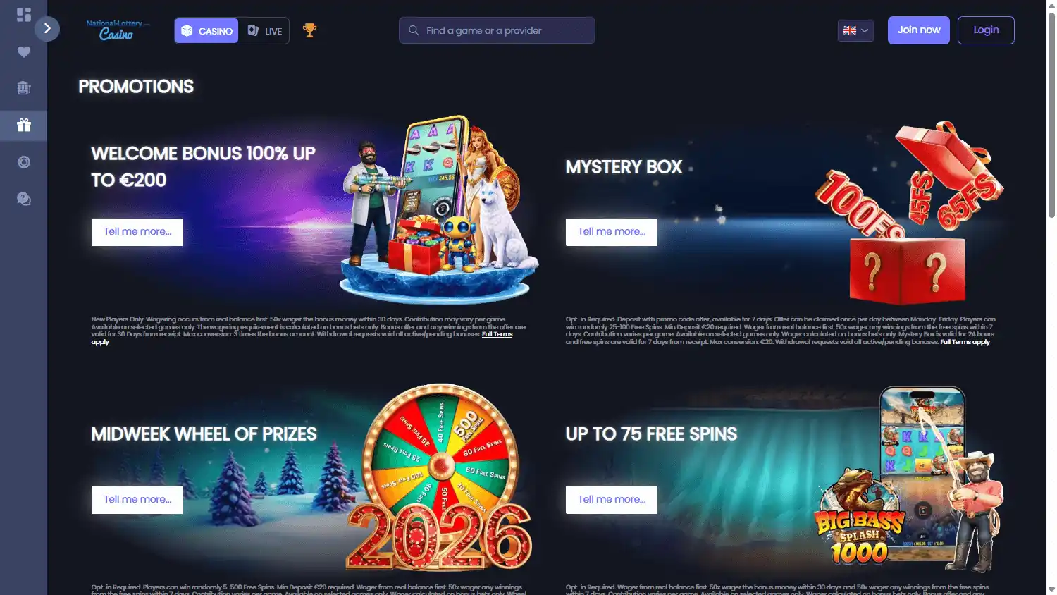 National-Lottery.com Casino screenshot 3