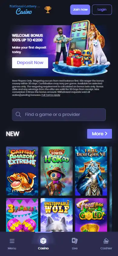 National-Lottery.com Casino screenshot 4