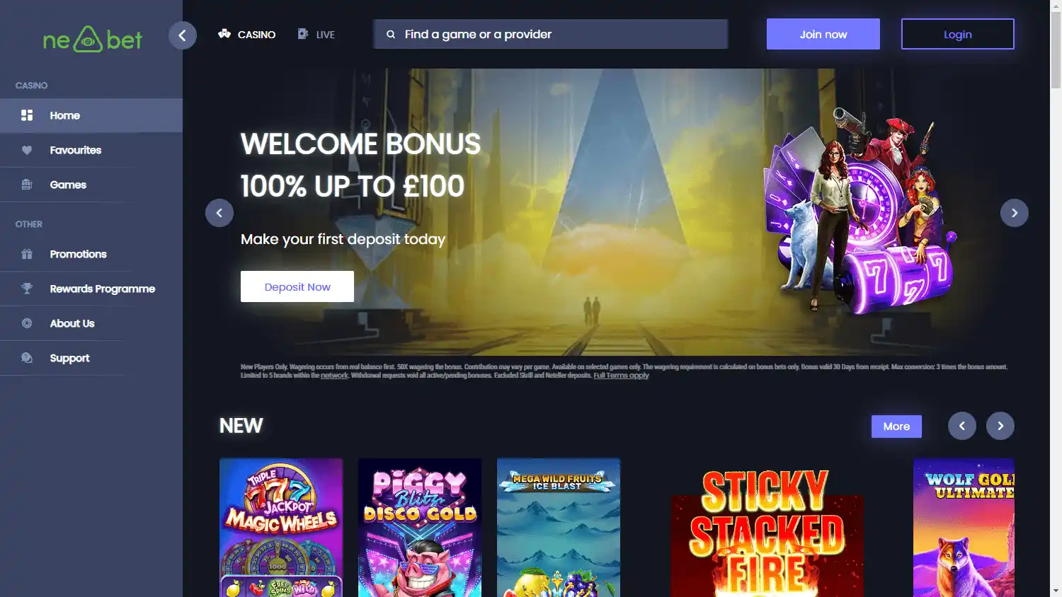Ne-Bet Casino screenshot 1