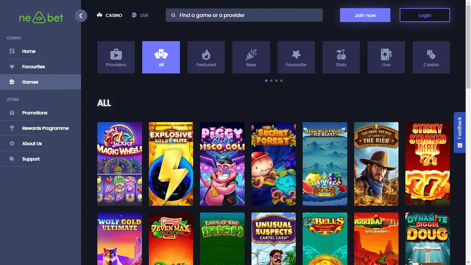 Ne-Bet Casino screenshot 2