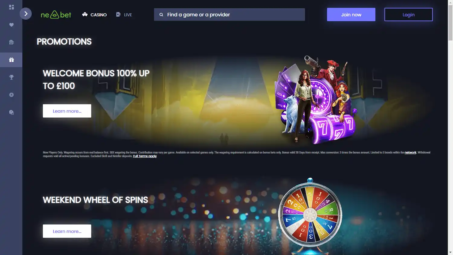 Ne-Bet Casino screenshot 3