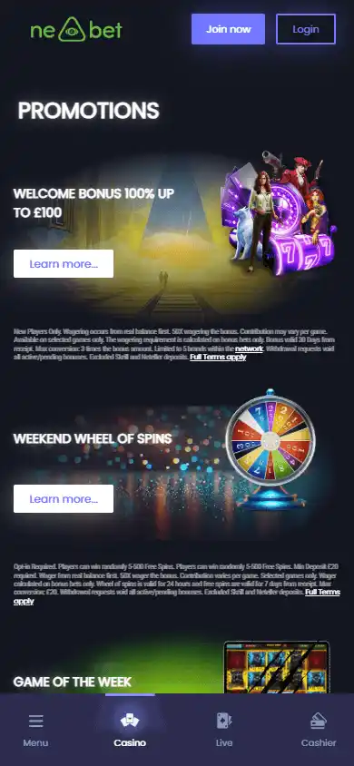 Ne-Bet Casino screenshot 6