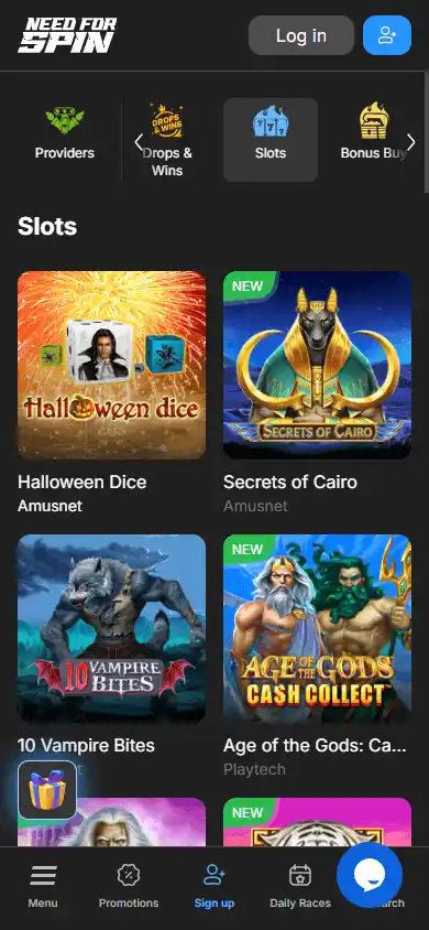 Need For Spin Casino screenshot 5