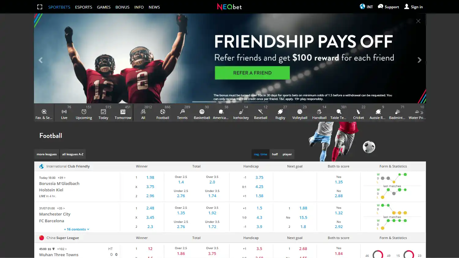 NEO.bet Casino screenshot 1