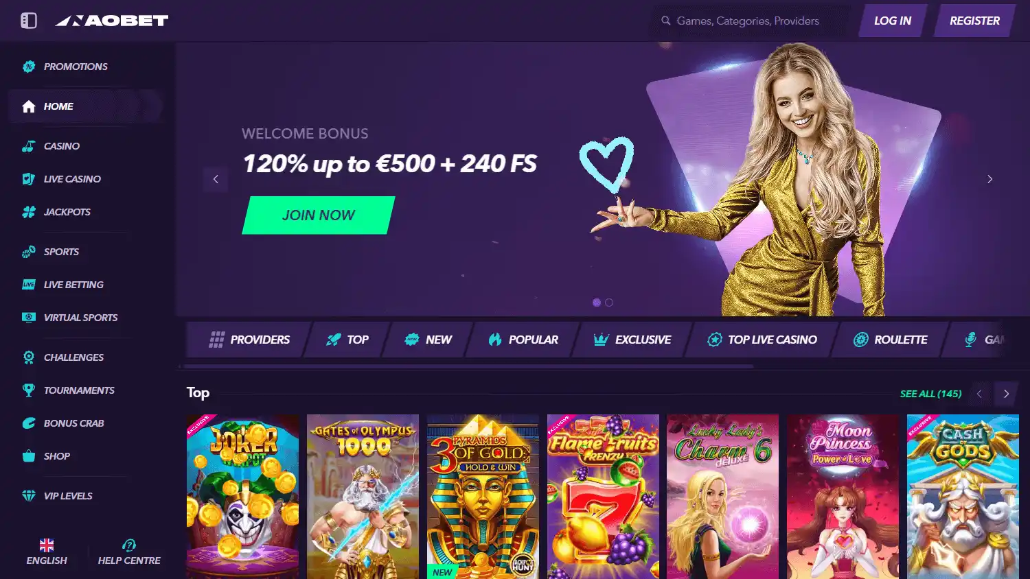NaoBet Casino screenshot 1
