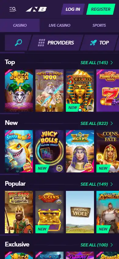 NaoBet Casino screenshot 5