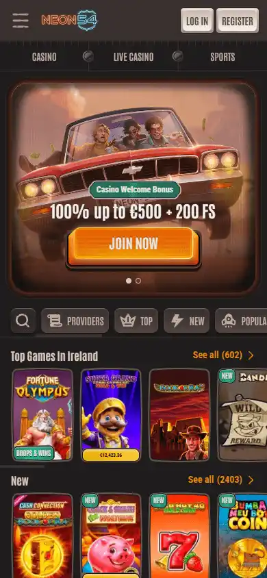 Neon54 Casino screenshot 4