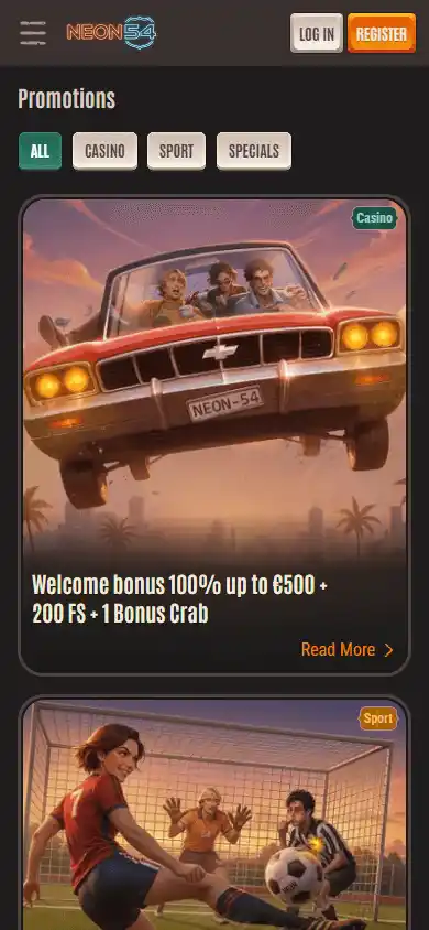 Neon54 Casino screenshot 6
