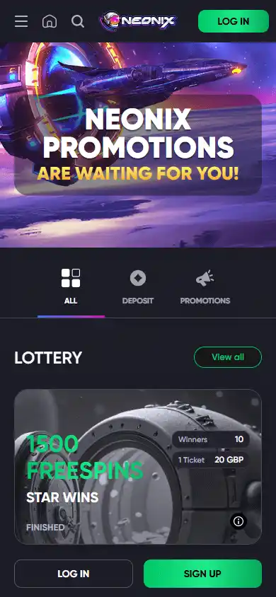 Neonix Casino screenshot 4