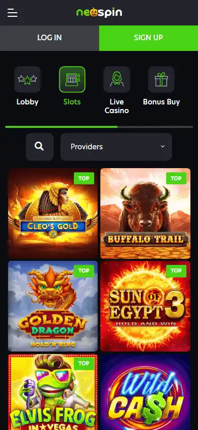 Neospin Casino screenshot 5