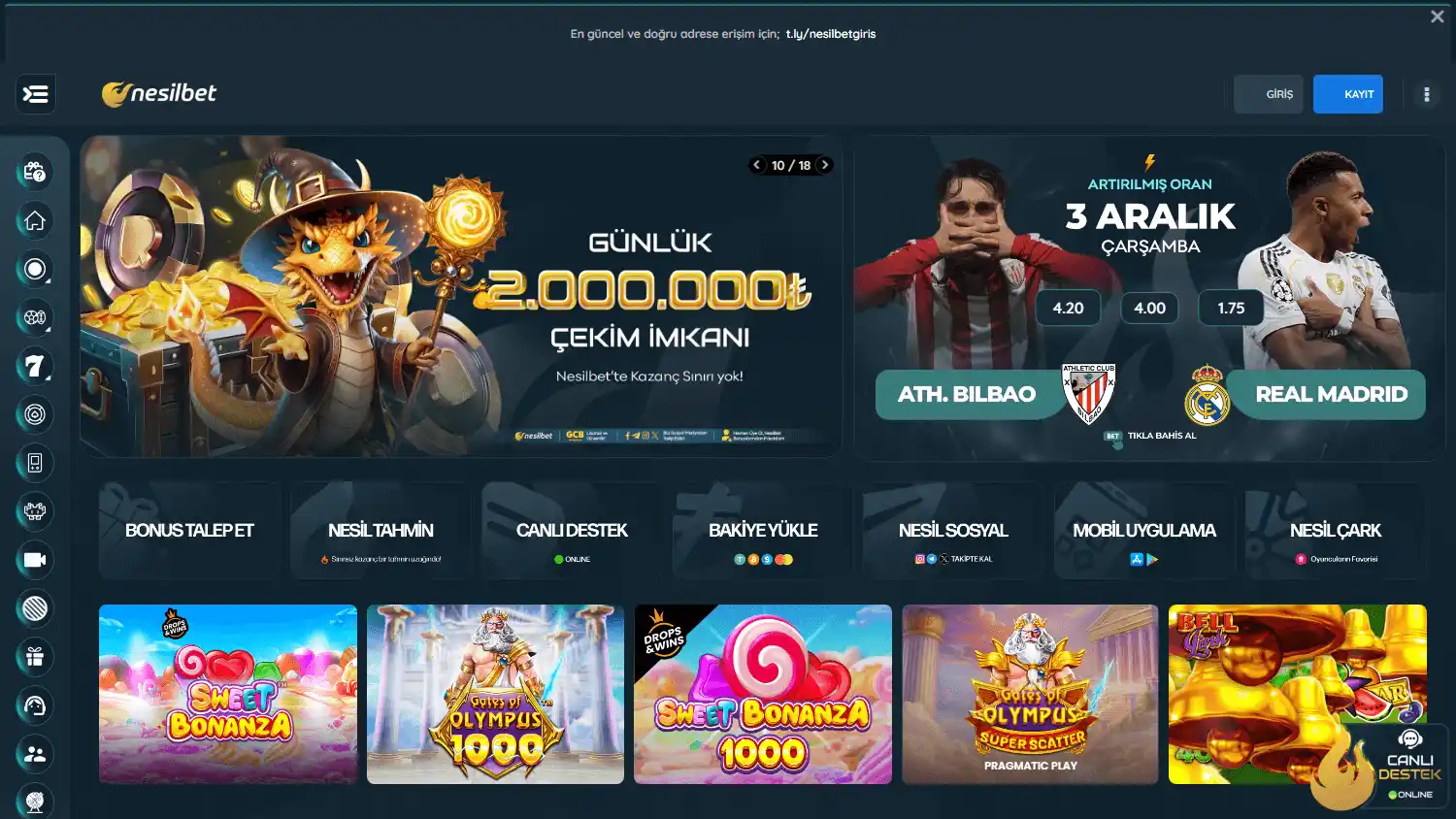 Nesilbet Casino screenshot 1
