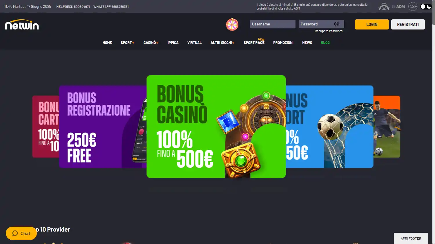 Netwin Casino screenshot 1