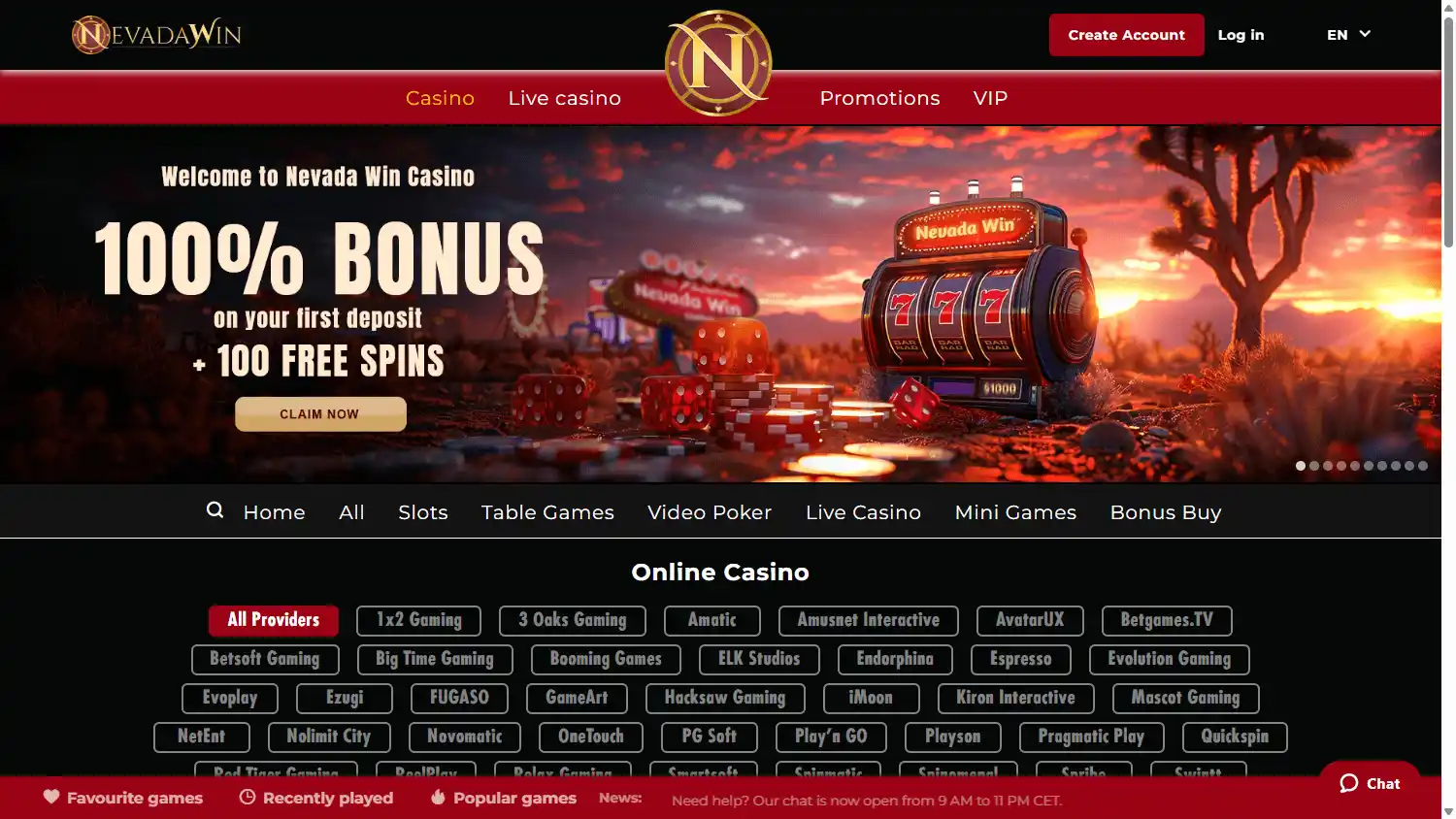 Nevada Win Casino screenshot 2