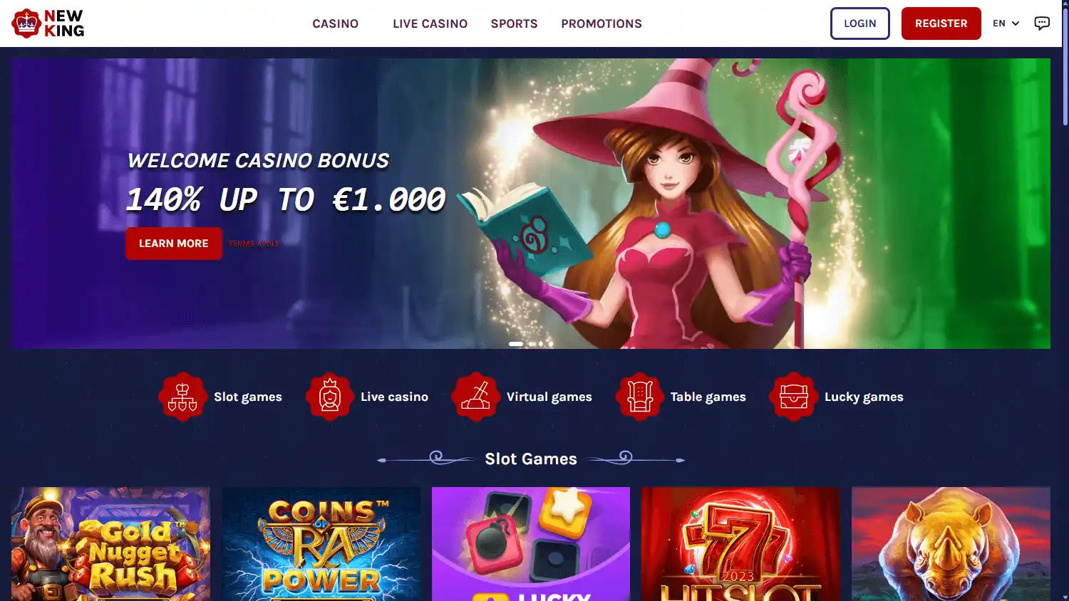 New king Casino screenshot 1