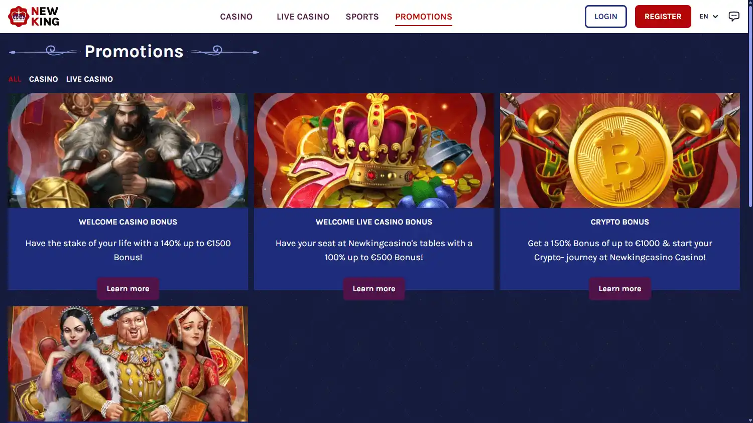 New king Casino screenshot 3