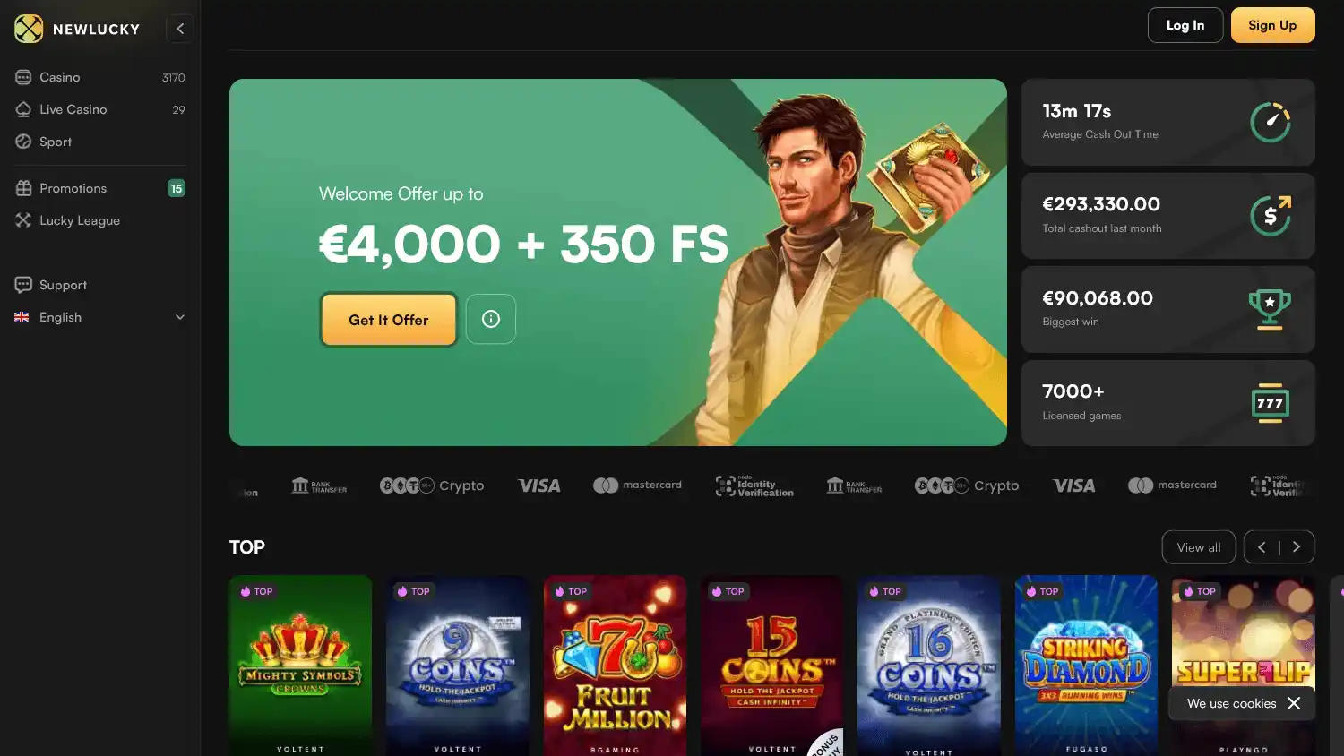 Newlucky Casino screenshot 1