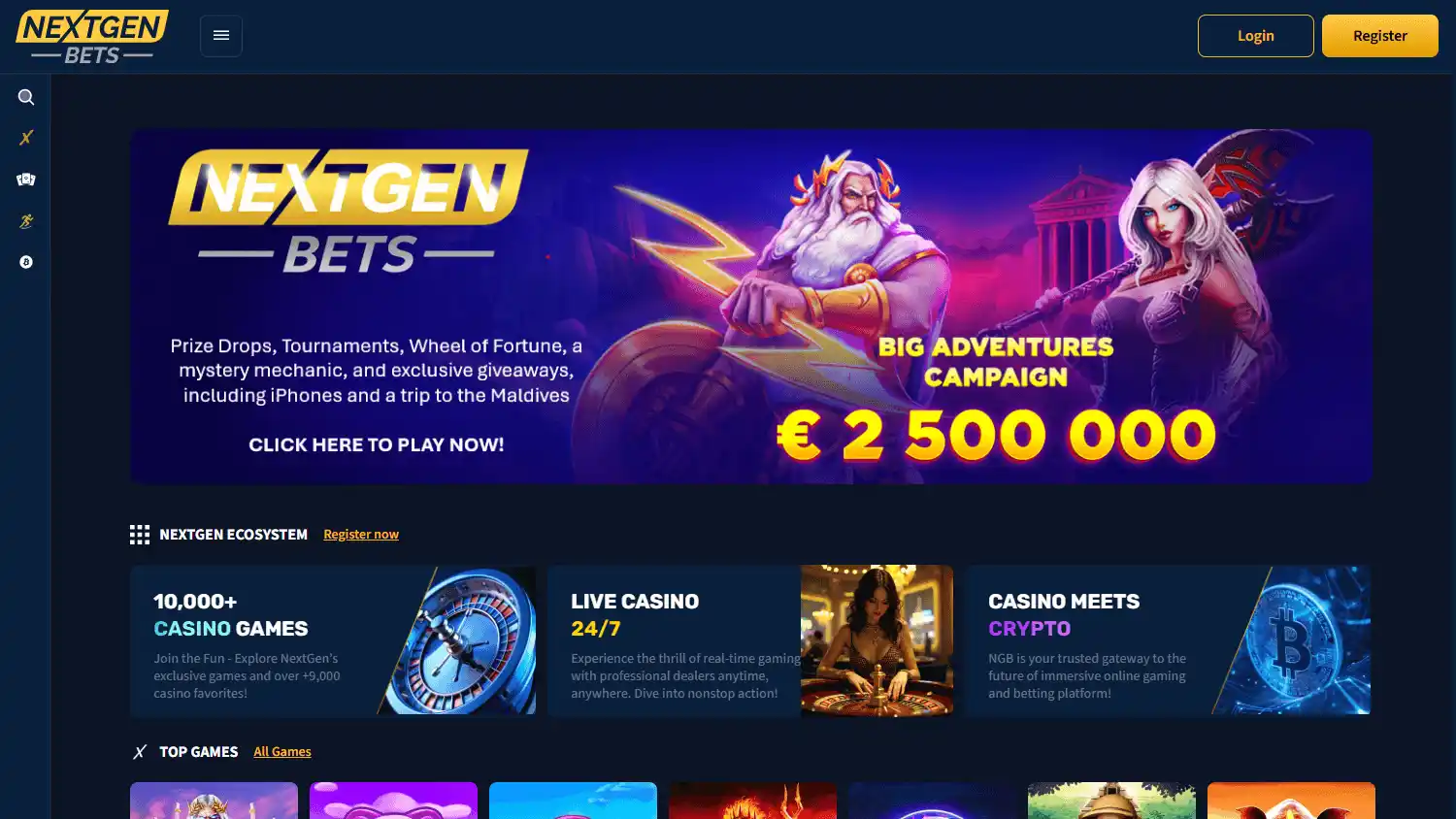Nextgen Bets Casino screenshot 1