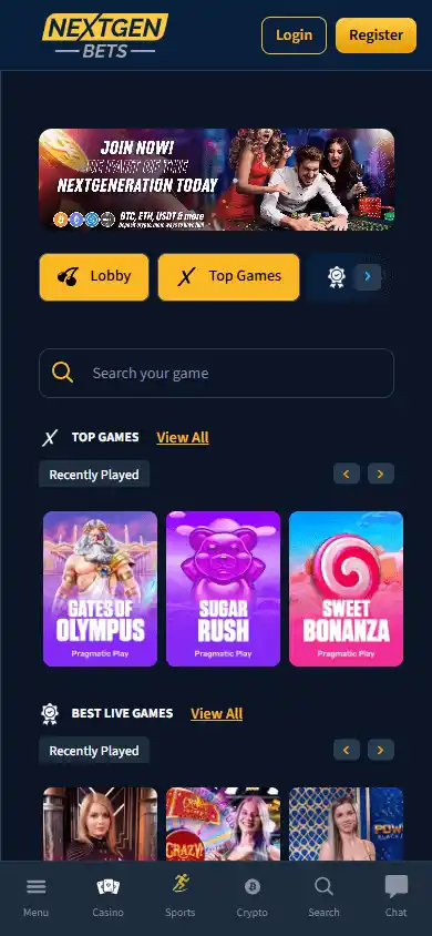 Nextgen Bets Casino screenshot 4