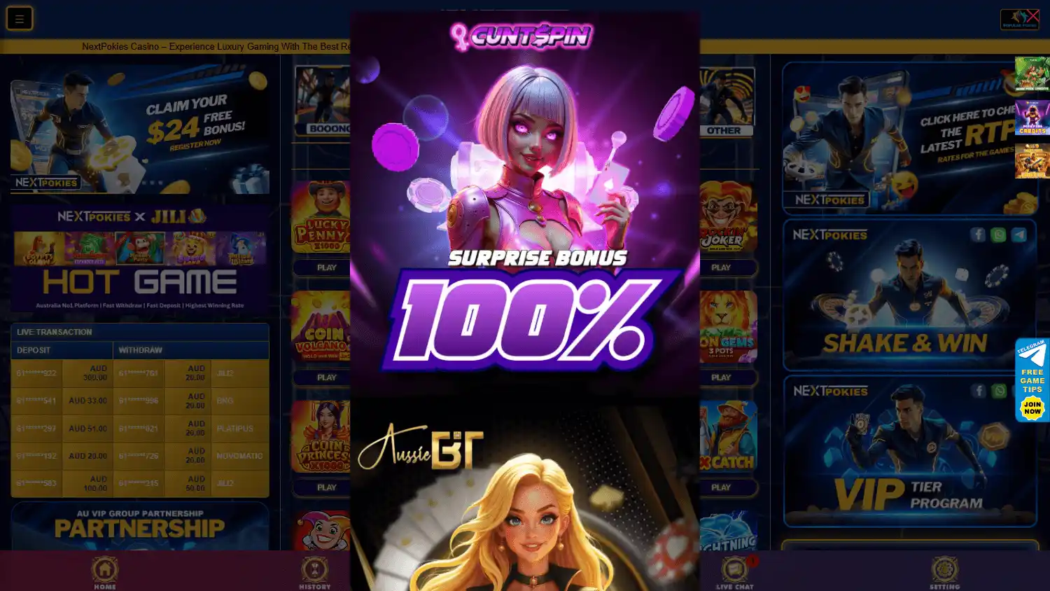NextPokies Casino screenshot 1