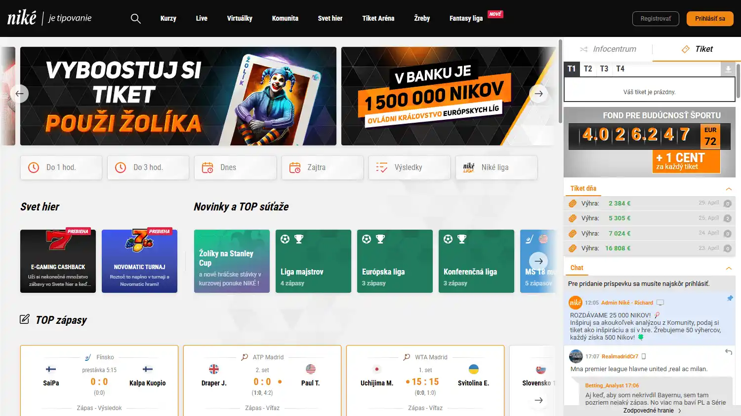 Niké Casino screenshot 1
