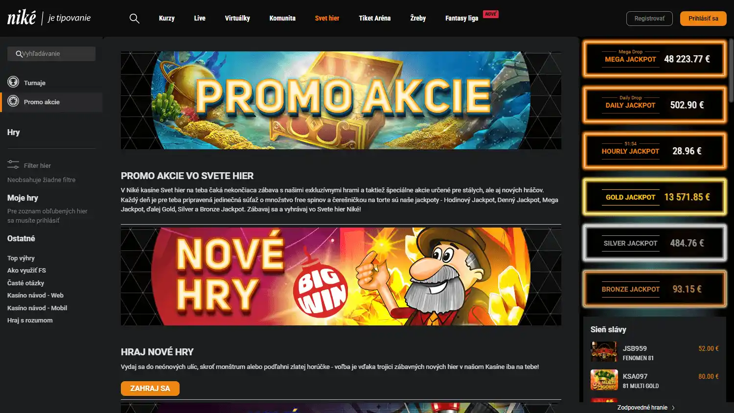 Niké Casino screenshot 3
