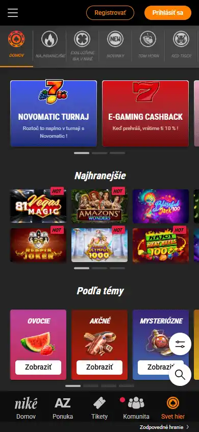 Niké Casino screenshot 5