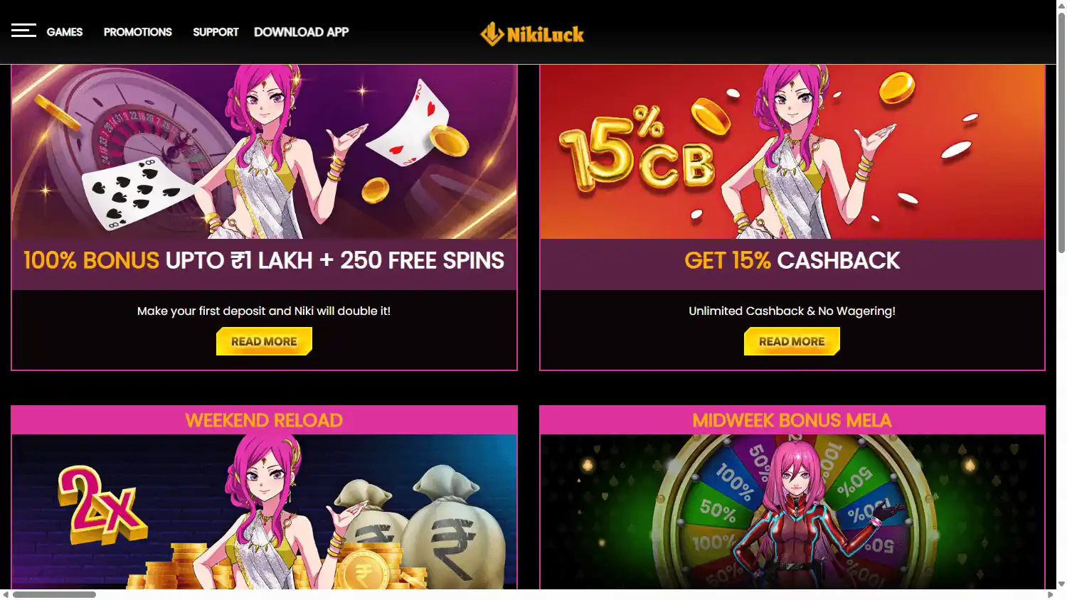 NikiLuck Casino IN screenshot 3