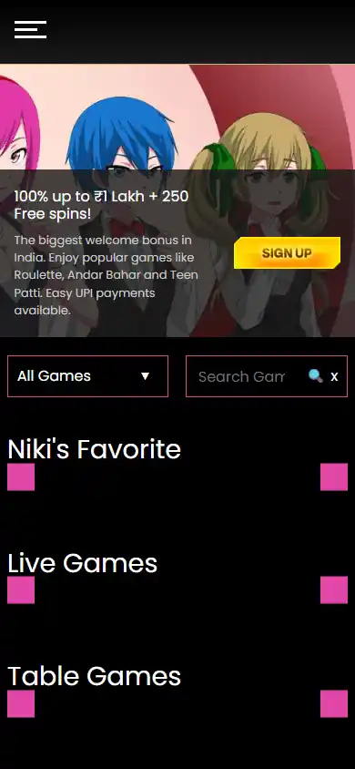 NikiLuck Casino IN screenshot 5
